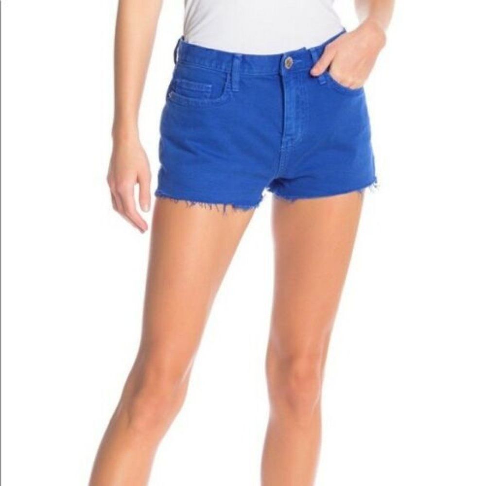 NWOT  Current Elliot Blue The Boyfriend  Mid Rise Shorts